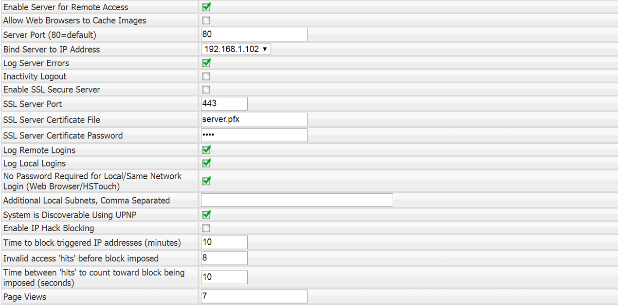 Network Settings