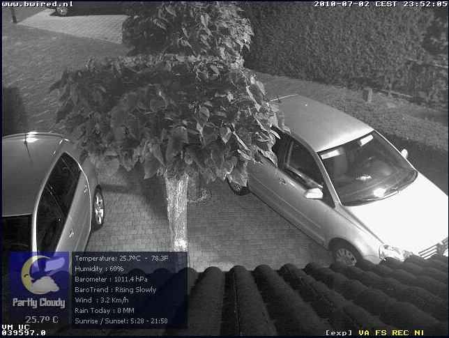 Bwired Mobotix at night